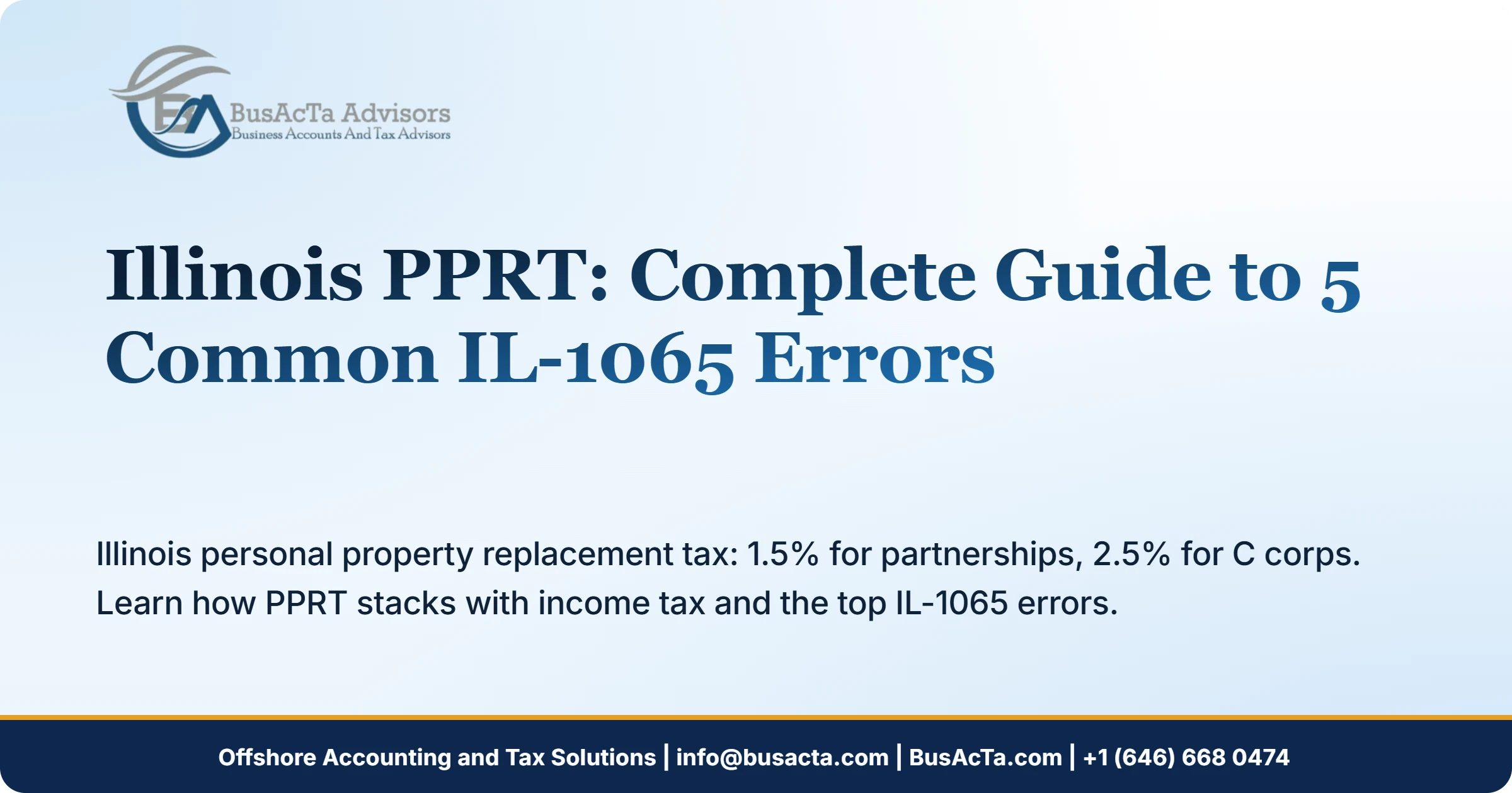 Illinois PPRT: Complete Guide to 5 Common IL-1065 Errors