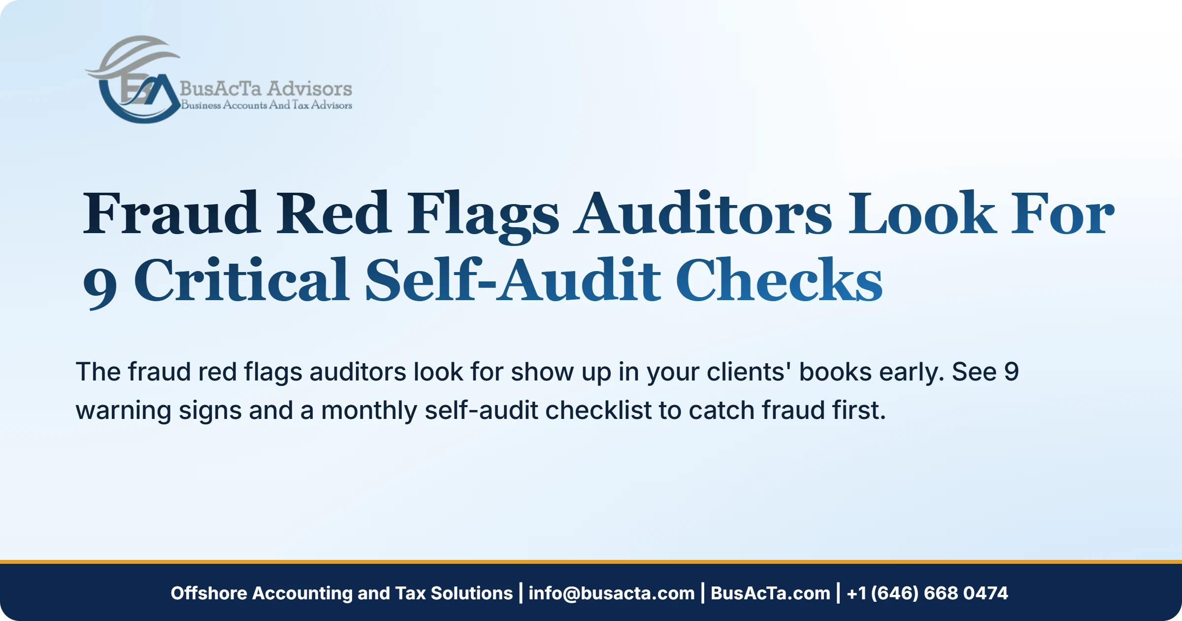 Fraud Red Flags Auditors Look For: 9 Critical Self-Audit Checks