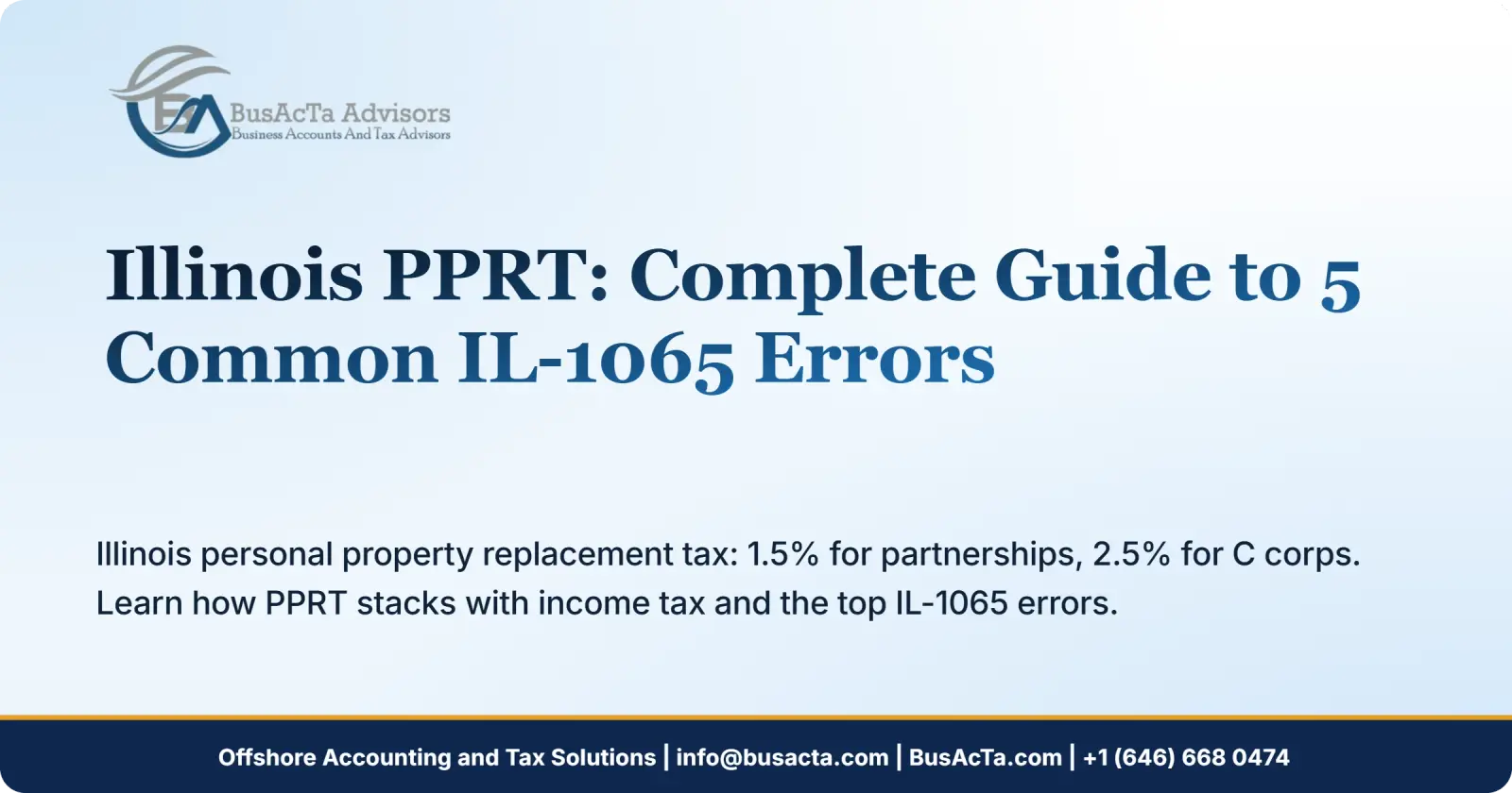 Illinois PPRT: Complete Guide to 5 Common IL-1065 Errors