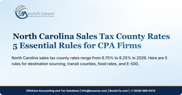 North Carolina Sales Tax County Rates: 5 Essential Rules for CPA Firms
