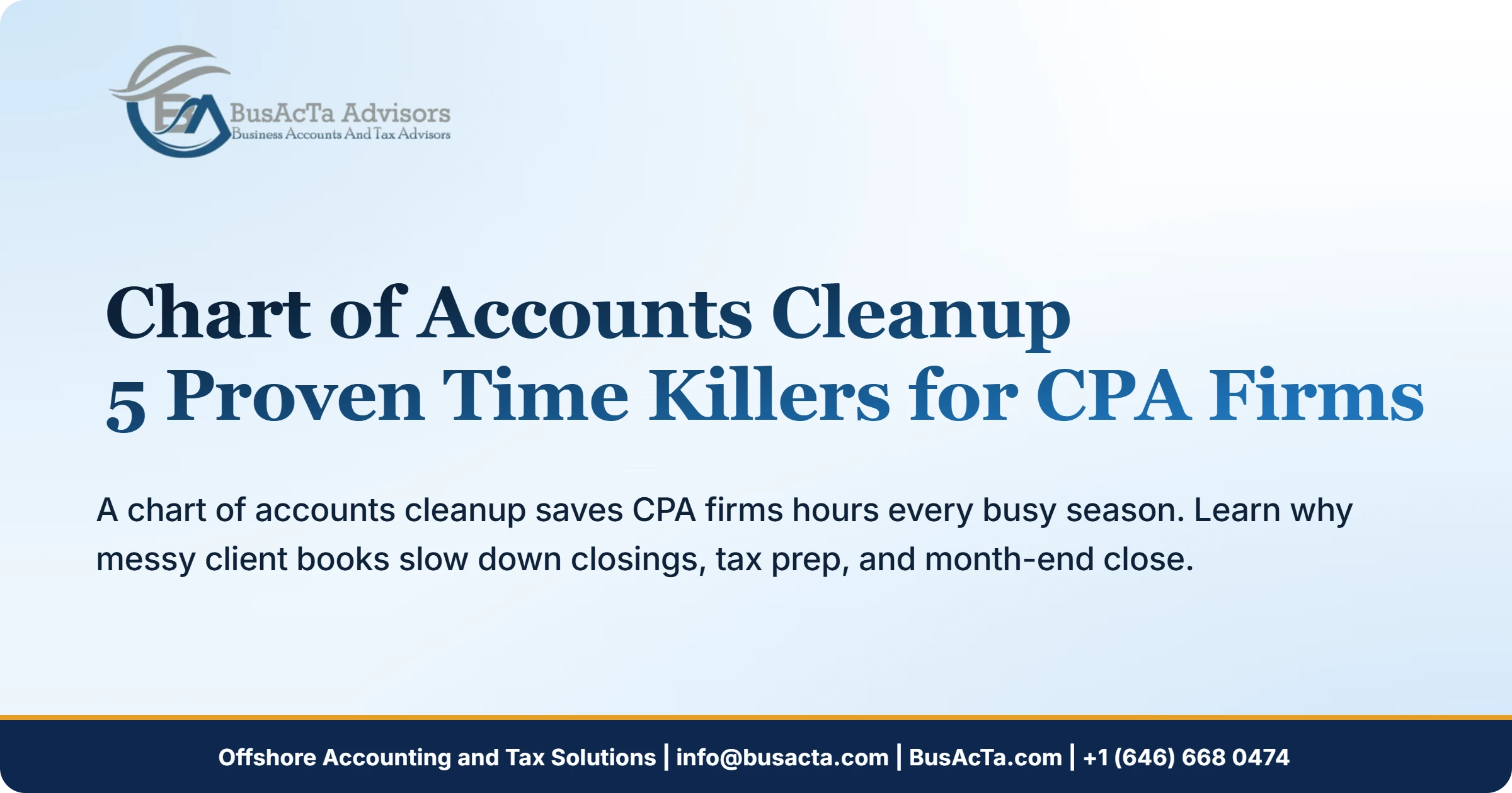 Chart of Accounts Cleanup: 5 Proven Time Killers for CPA Firms