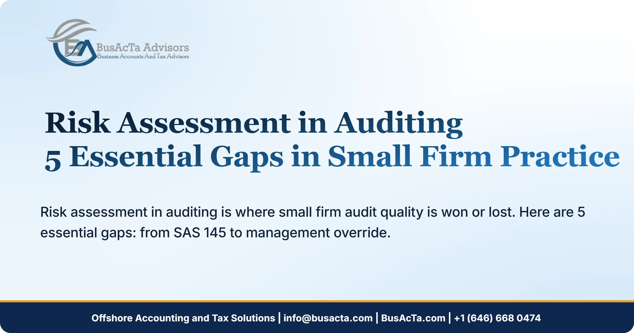Risk Assessment in Auditing: 5 Essential Gaps in Small Firm Practice