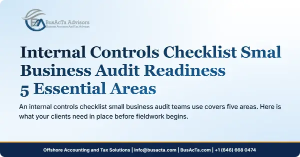 Internal Controls Checklist Small Business Audit Readiness: 5 Essential Areas