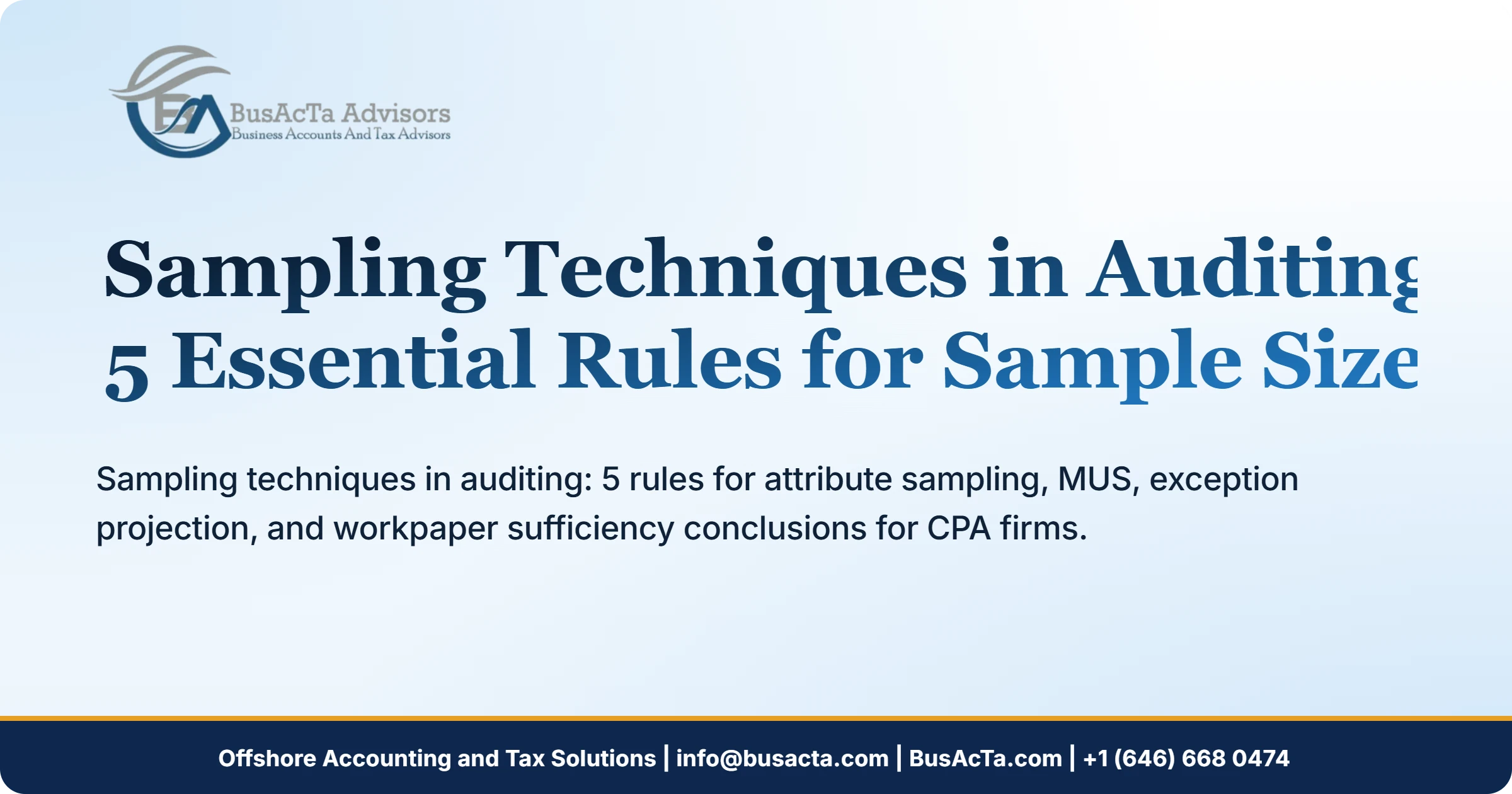 Sampling Techniques in Auditing: 5 Essential Rules for Sample Size