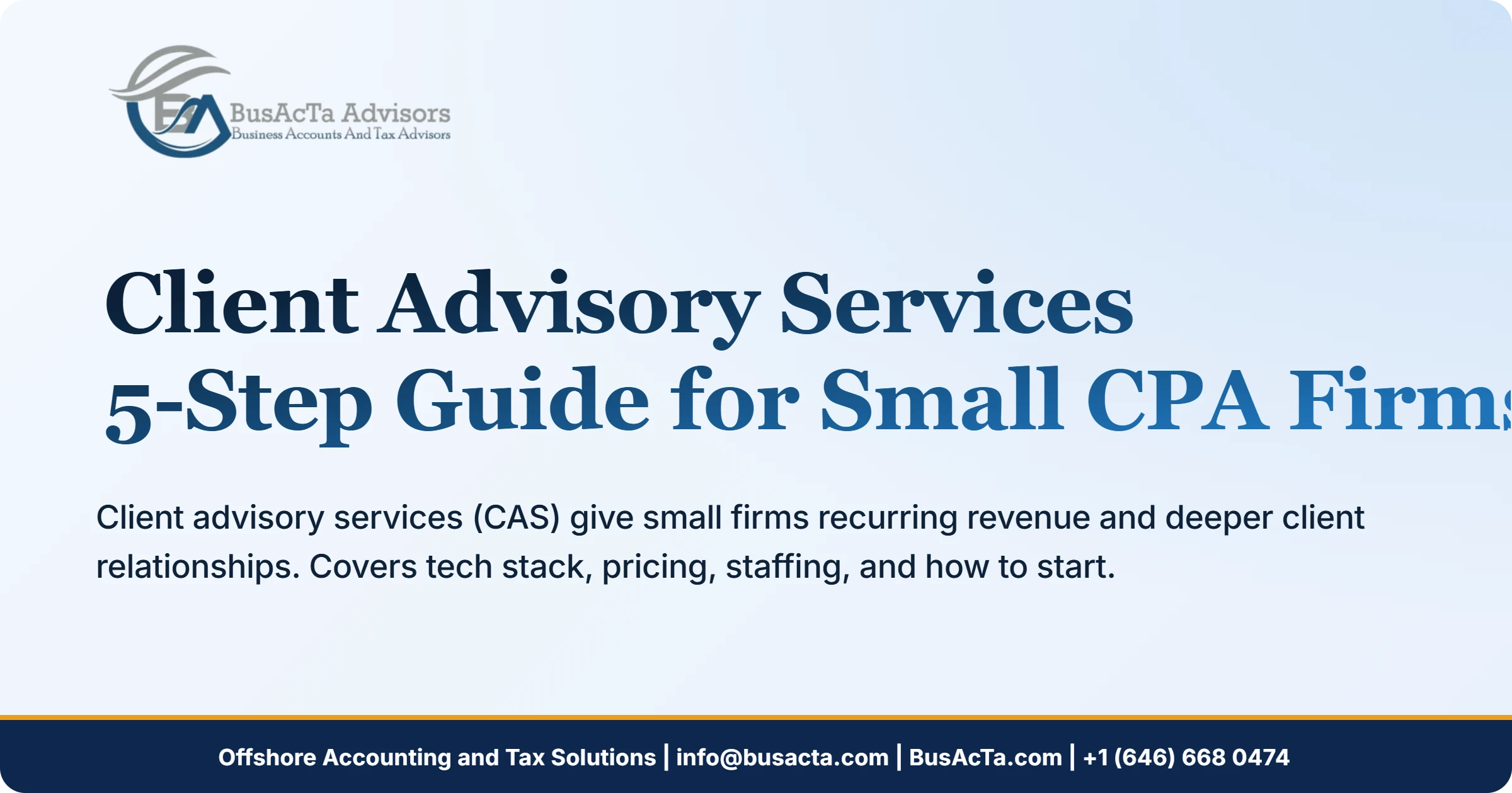 Client Advisory Services: Essential 5-Step Guide for Small CPA Firms