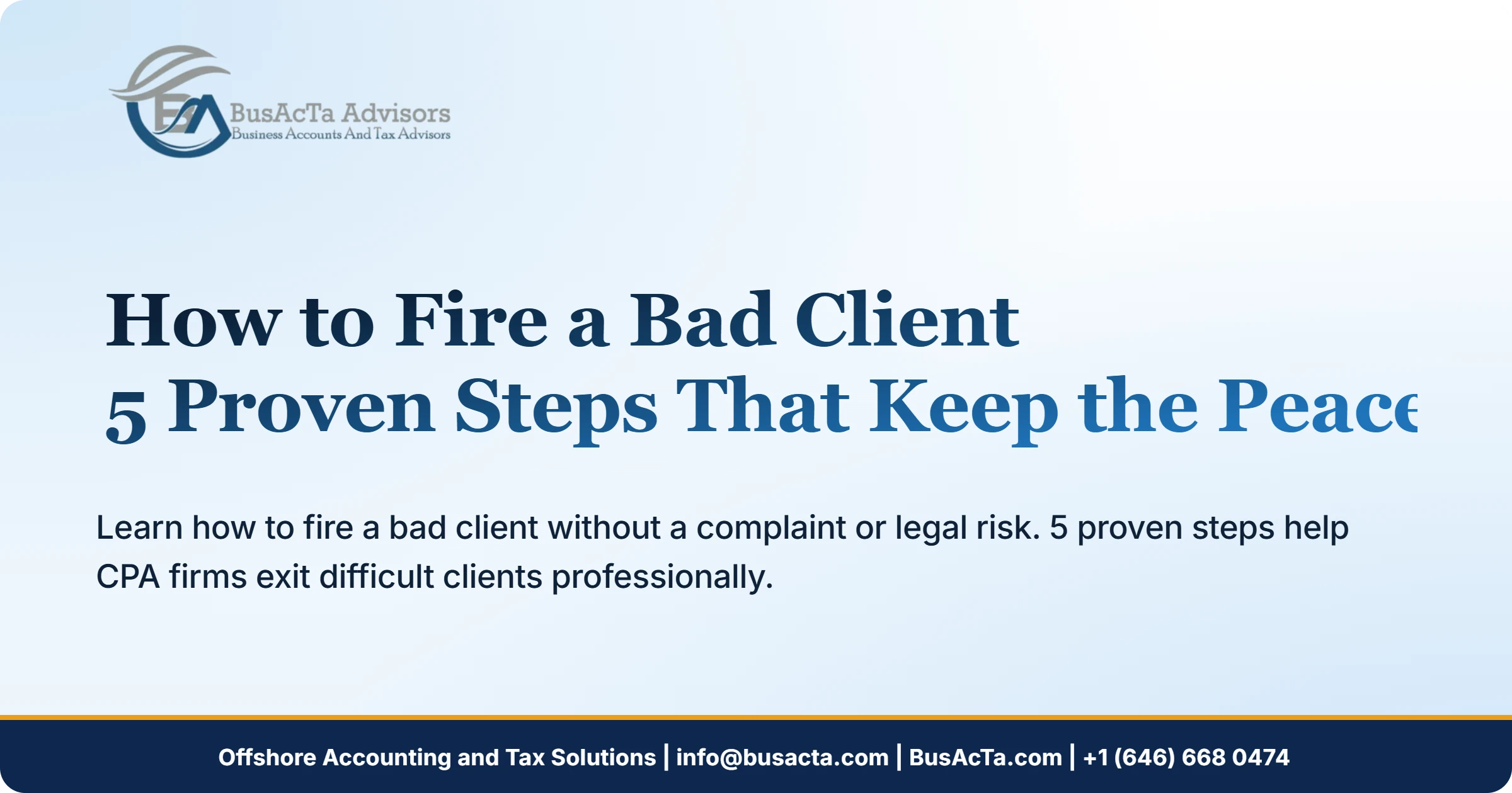 How to Fire a Bad Client: 5 Proven Steps That Keep the Peace