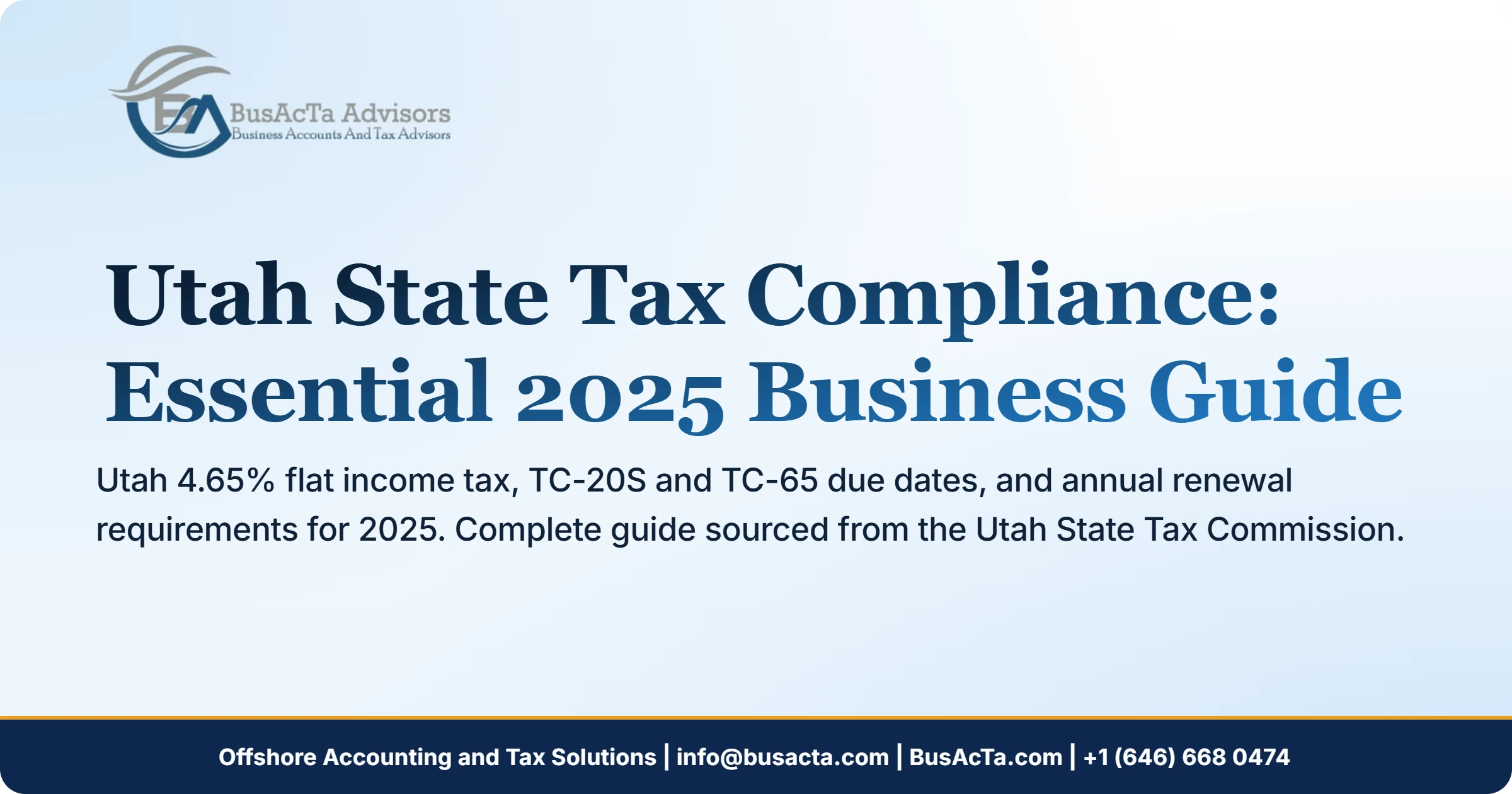 Utah State Tax Compliance: Essential 2025 Business Guide