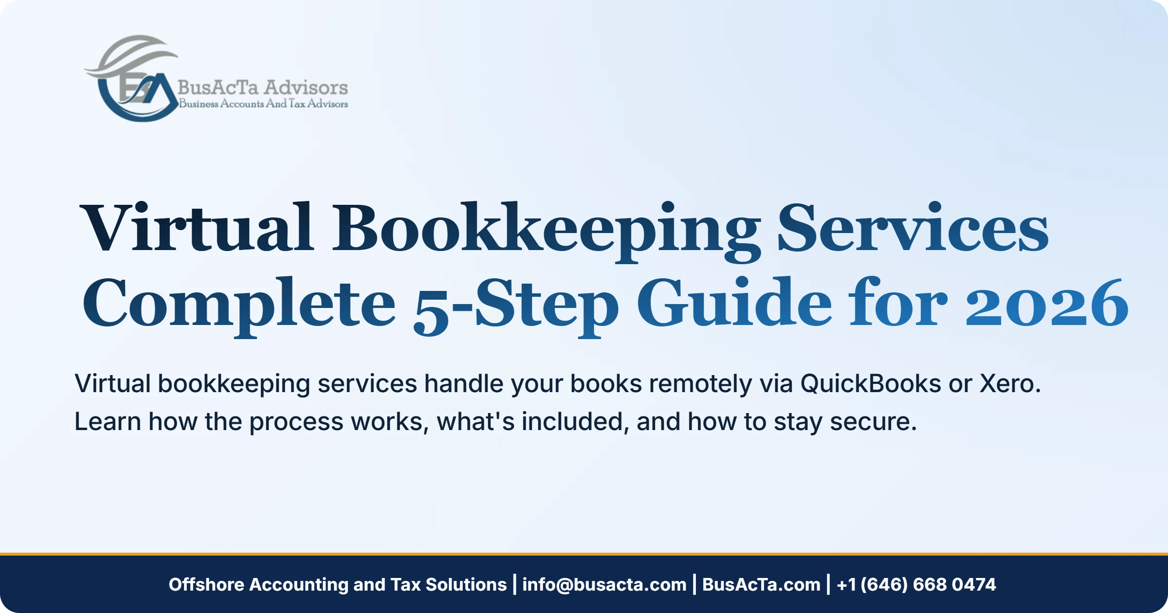 Virtual Bookkeeping Services: Complete 5-Step Guide for 2026