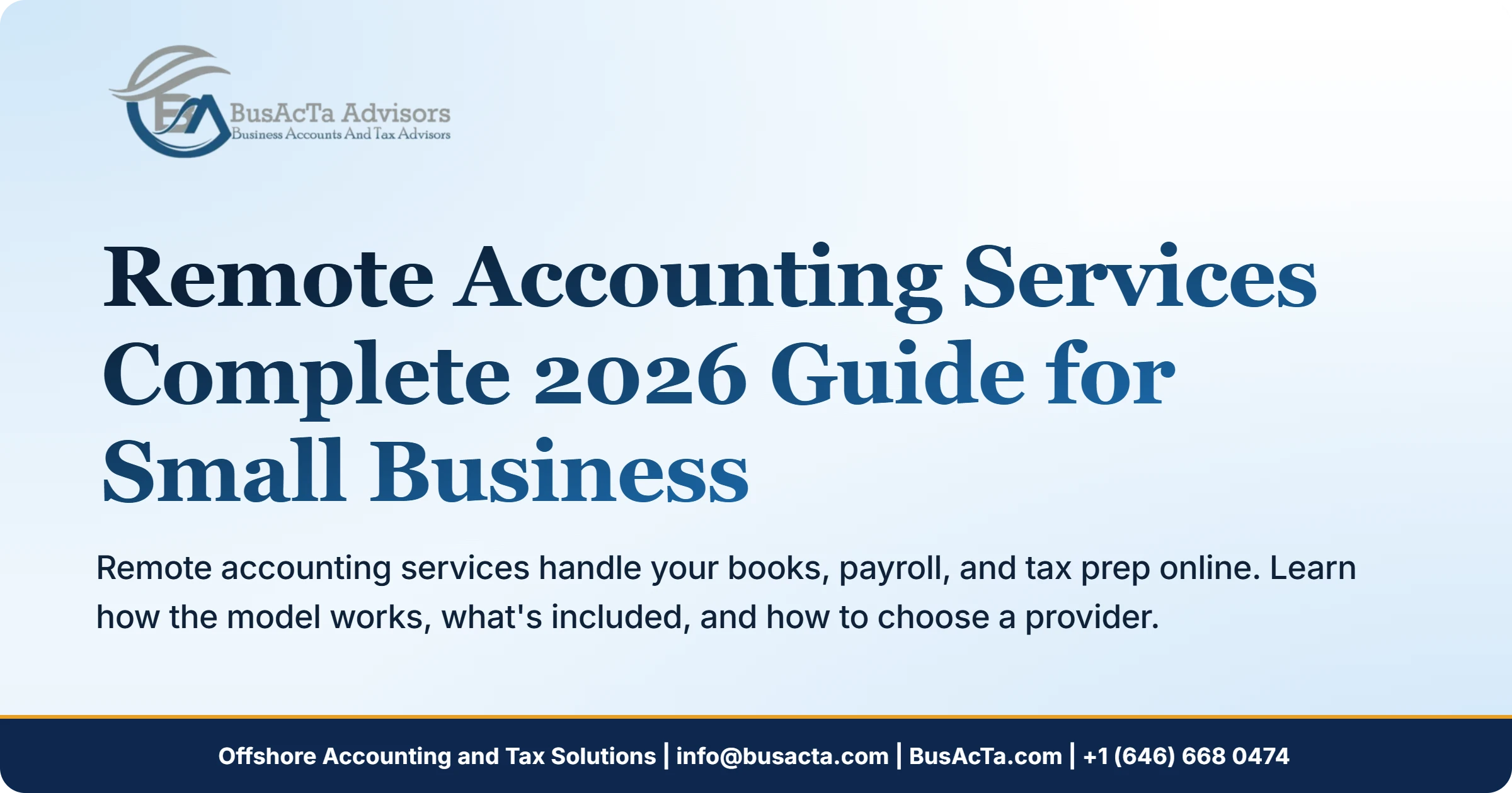 Remote Accounting Services: Complete 2026 Guide for Small Business